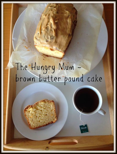 Brown butter pound cake. The Hungry Mum