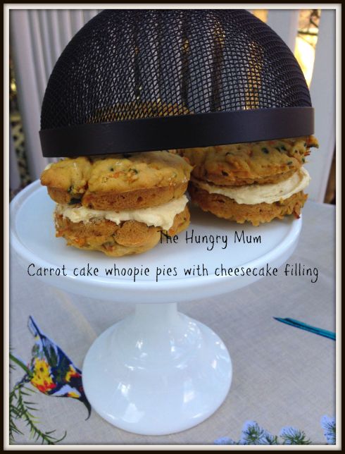 Carrot cake whoopie pies with cheesecake filling. The Hungry Mum
