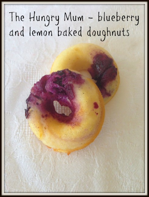 The Hungry Mum - blueberry and lemon baked doughnuts