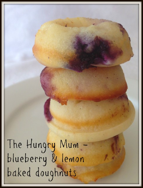 The Hungry Mum - blueberry & lemon baked doughnuts