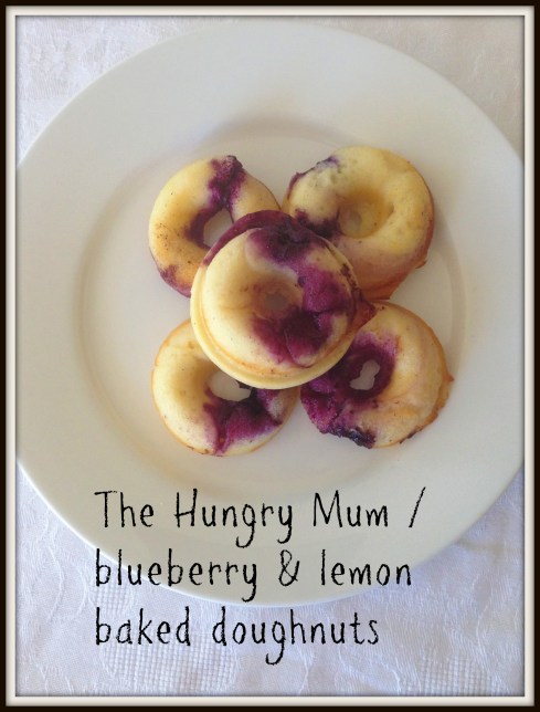 The Hungry Mum  blueberry & lemon baked doughnuts