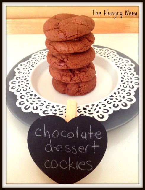 chocolate dessert fudge cookies. The Hungry Mum