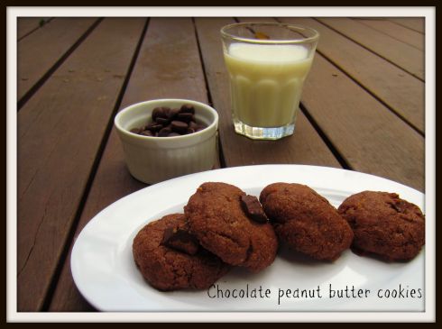 Chocolate peanut butter cookies