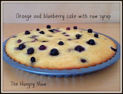 Orange and blueberry cake with rum syrup  The Hungry Mum