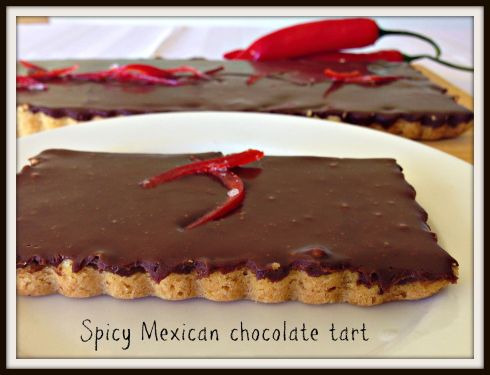 Spicy Mexican chocolate tart