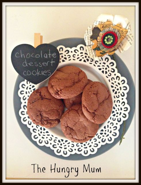 The Hungry Mum. Chocolate fudge dessert cookies