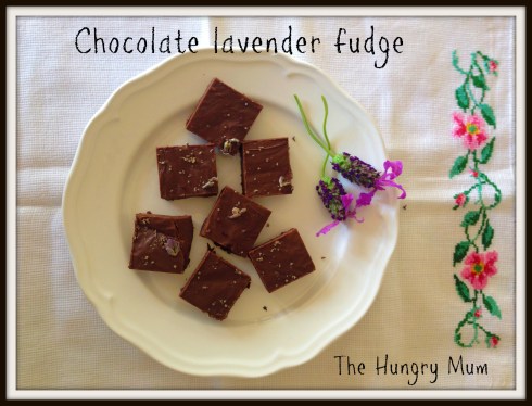 Chocolate lavender fudge - The Hungry Mum