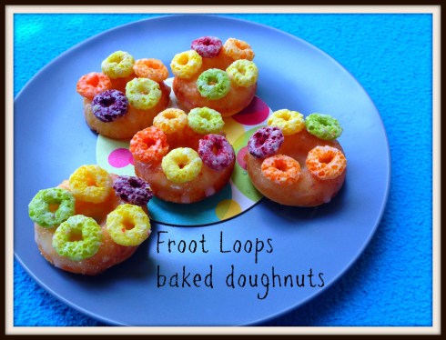Froot Loops baked doughnuts. The Hungry Mum
