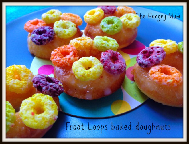 Froot loops baked doughnuts | the hungry mum