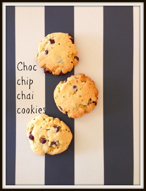 choc chip chai cookies