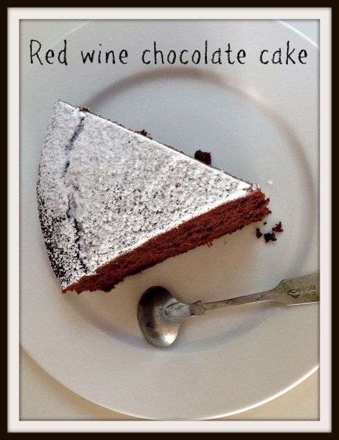 Red wine chocolate cake - The Hungry Mum