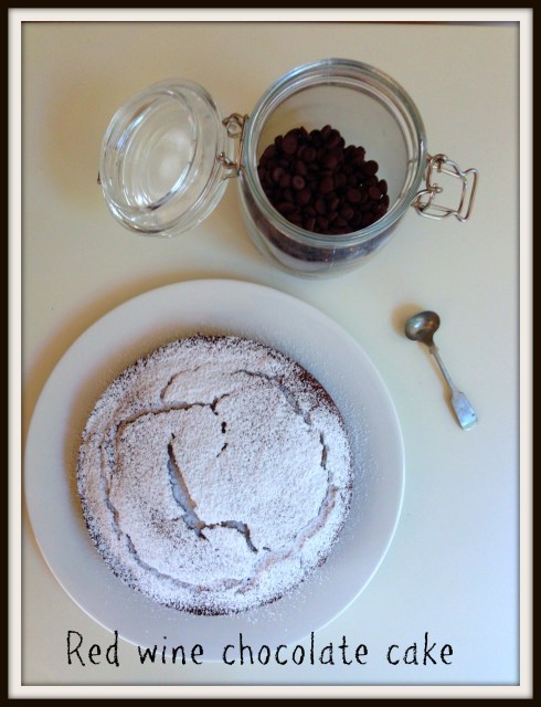 red wine chocolate cake