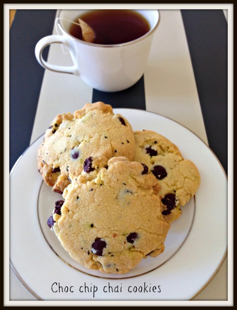 The Hungry Mum  Choc chip chai cookies