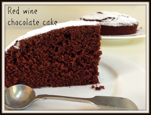 The Hungry Mum - Red wine chocolate cake