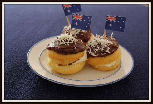 inside lamington cupcakes - The Hungry Mum