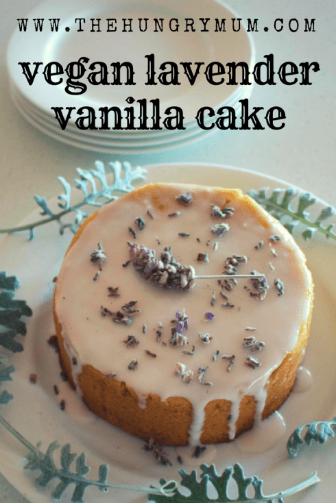 vegan lavender vanilla cake - this beautiful cake is dairy-free & egg-free. www.thehungrymum.com.png