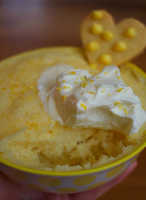 Lemon microwave cake