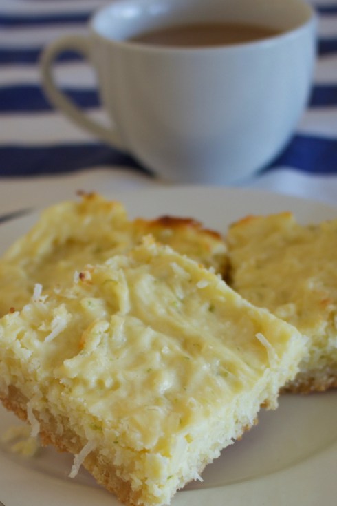 Lime, ginger & coconut cheesecake squares.jpg
